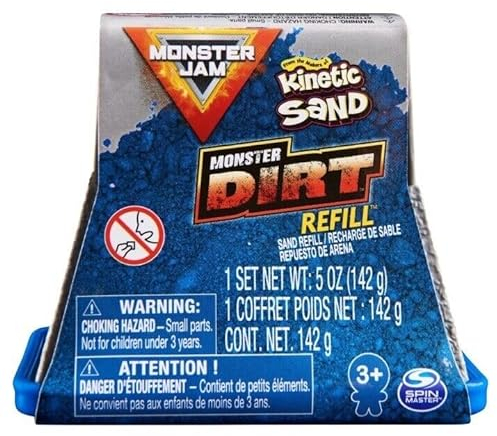 Monster Jam - Kinetic Sand - Monster Dirt 142 ml Nachfüllpack (blau)