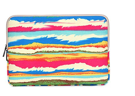 fdsmall Laptoptasche Schutzhülle Wasserdicht Neoprene, Laptop Sleeve Case Laptophülle Notebook Hülle Tasche für Acer/Asus/Dell/Lenovo/HP/Samsung (Regenbogen, 15,6 Zoll)