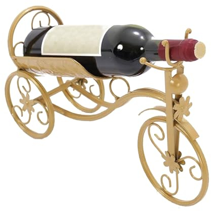 Casier à vin de comptoir | Porte-bouteilles en forme de vélo | Présentoir créatif, organisateur horizontal pour le vin, le salon, la cuisine