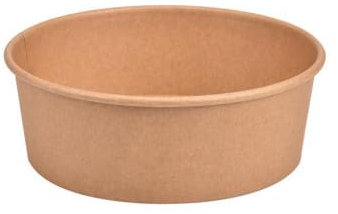 Arredo Chef Bol Salade Kraft à Emporter Jetable - Lot de 50 Pièces (Sans Couvercle, 1300 ML)