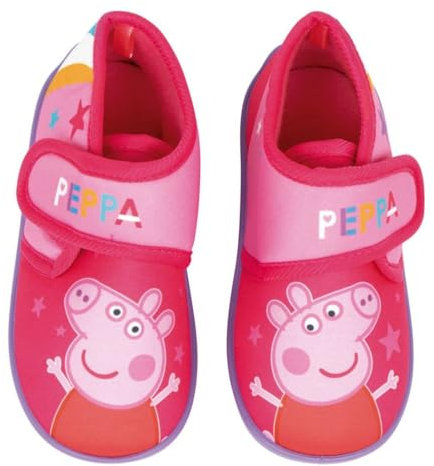 Peppa Pig Hausschuhe | Hausschuhe für Mädchen | Slippers Halbstiefel aus Gummi, bunt, 22 EU