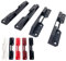 Halter L-Boxx Befestigung Koffer Halter z.B. für (Bosch Sortimo Spax Viega Kukko Fein Wiha Dresselhaus) L Boxx Halterung - versch. Farben (Rot, 5 Paar (10 Stück))