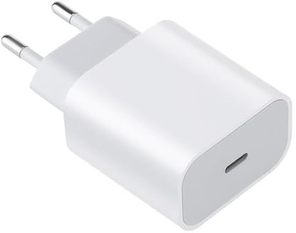 Cargador USB C 20W Cargador iPhone Carga Rapida, PD 3.0 USBC Enchufe Pared Adaptador Tipo C Cabezal para iPhone 16 15 14 13 12 11 Pro MAX XR XS 8 7, iPad