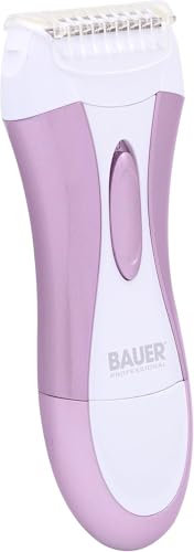 Professional 38730 Soft & Smooth Lady Shaver – Painless Hair Removal for Women – Wet & Dry Electric Shaver – Bikini Trimmer Attachment – Battery Operated