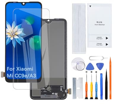 H&LYCYJ Pantalla para Xiaomi CC9e/A3 TFT M1906F9SH M1906F9SI | Kit de herramientas de uso,TFT LCD,pantalla HD,pantalla de reemplazo,para modelos:M1906F9SH M1906F9SI