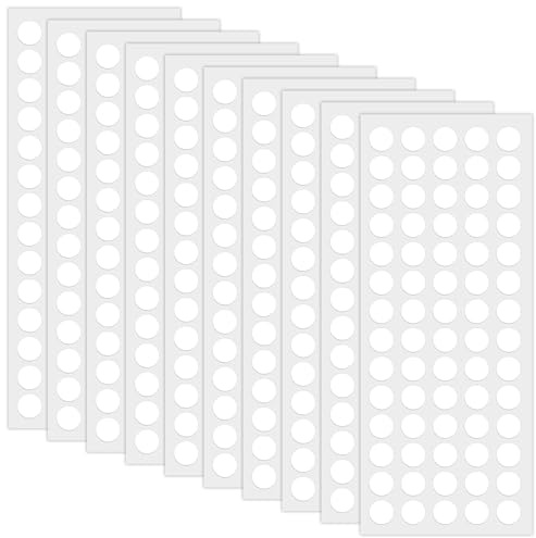 700pcs Transparent Double-Sided Adhesive Dots(6mm Diameter, 0.5mm Thick) | Waterproof and Removable Round Stickers for DIY, Festival, and Office Decoration