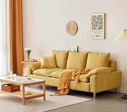 KIBONCY Stoffsofa for kleine Mietwohnungen, Wohnzimmer, Schlafzimmer, Wohnungen, Bekleidungsgeschäfte, Doppel- oder Dreisitzer-Sitzgruppe(1.2m)