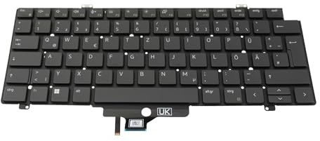 Dell H75T5 Original Tastatur DE (deutsch) schwarz | mit Backlight für Latitude 14 (5420), (5421), 15 (7520), Precision 14 (3470)