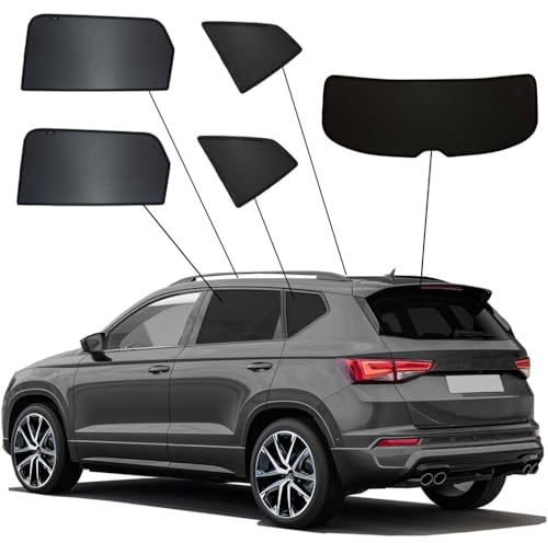 SunClip Sicht- & Sonnenschutz passgenau | kompatibel mit Seat/Cupra Ateca (KH7) 2016-