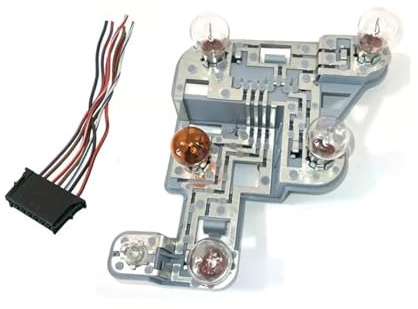 4958725031 Automobil Rücklicht Lampenhalter Für Benz W204 C-Klasse 2007–2010 Rücklicht-Sockelplatine Links/rechts Mit Glühbirnen Und Verkabelung A2048201500 A2048201600(Right With Wiring)