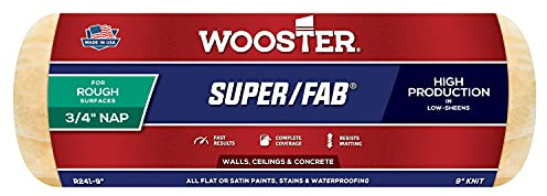 Wooster Brush R241-9 Super/Fab Roller Cover, 3/4-Inch Nap, 9-Inch