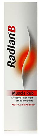 Radian B Muscle Rub 100g, Multi-Action Painkiller, Effective Relief From Aches and Pains Including Muscle Stiffness, Joint Pain, Bruising and Sprains
