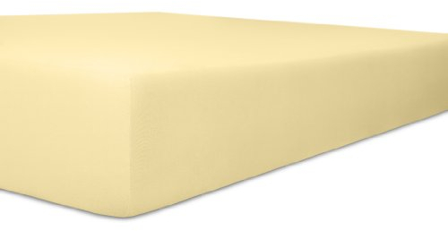 Kneer 2801802 Easy-Stretch Spannbetttuch Qualität 25, Größe 180 x 200-200 x 220 cm, leinen