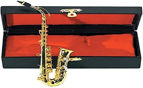 Gewa 980580 Miniaturinstrument Es-Alt Saxophon im Etui, ca. 15 cm
