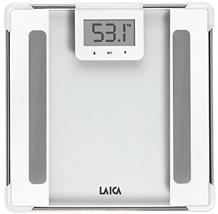 LAICA ps5010bl Personenwaage Körperfett Zusammensetzung, 150 kg, weiß