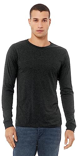 BELLA+CANVAS Unisex Jersey Long-Sleeve T-Shirt XL CHRCL Blck TRBLN