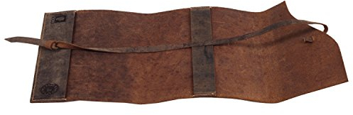 Greenburry Vintage Leder Buchumschlag Lederbuch A6 braun - ohne Notizbuch | 17x12,5x2cm