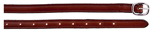 Sporenriemen BR Leder gefuettert 13mm+EST Schnalle Tobacco