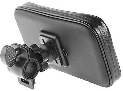 DFVmobile - Professionelle Unterstützung für Motorrad Fahrrad Lenker und drehbare wasserdichte 360 für Tecno Mobile Boom J8 (2016) - Schwarz