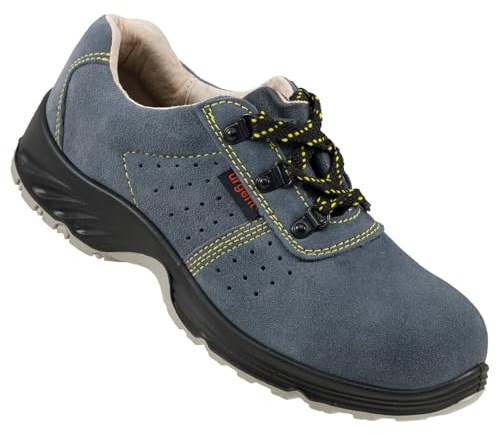 URG Arbeitsschuhe Sicherheitsschuhe Wildleder Halbschuh Schutzschuhe Stahlkappe S1 NEU (205S1) (44)