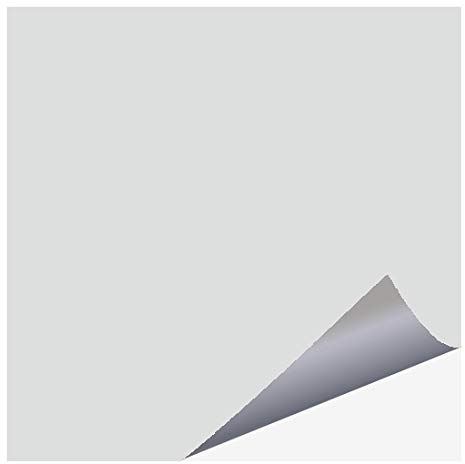 Fliesenfolie am Stück - Fliesenaufkleber selber zuschneiden | Bastelfolie | Küchenfolie Meterware (100 cm x 63 cm) hellgrau (glänzend)