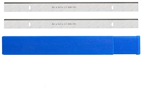 NO LOGO FMN-BOX, 2pcs 261mm HSS Thicknesser & Planer Blade 261x16.5x1.5mm Woodworking For Scheppach HMS1070 Thicknesser JET JPT-10B