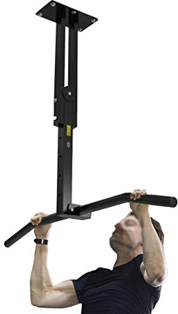 JDKC- Klimmzugstange Stange Klimmzüge Wandmontage, Höhenverstellbare Klimmzugstange An Der Decke, Aufhängungsstange für Oberkörpermuskelübungen, Tragende 200 Kg Power Rack