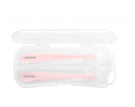 Kikkaboo Estuche Con Cucharas De Silicona 2 Pcs - Cubiertos, unisex