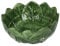 Keyhomestore - Insalatiera a forma di Verza in Ceramica, Colore verde smeraldo, diametro cm 29 - Ciotole Cucina Oggetti Decorativi Per La Casa - Made in Italy