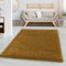 Carpettex Hochflor Teppich Läufer 80 x 150 cm Goldfarbe - Flauschiger Teppich Extra Weich und Pflegeleicht - Shaggy Teppich Modern Einfarbig Design - Teppich für Schlafzimmer, Esszimmer und Wohnzimmer