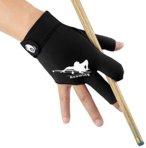 Roaming Schnelltrocknende, atmungsaktive Billard-Handschuhe, für Shooter, Snooker, Queue, Sport, passt auf Linke oder rechte Hand