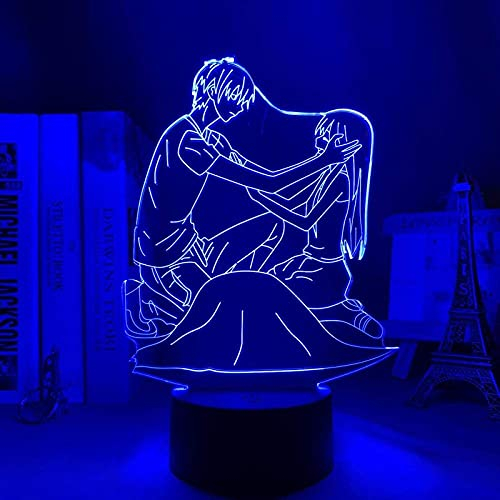 Advent Calendar Led Night Light Fruits Basket for Bedroom Decor Gift Colorful Nightlight Anime 3D Lamp Fruits Basket -Remote Control
