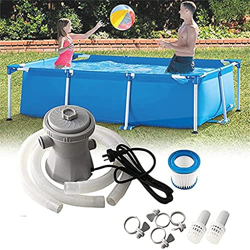 Piscine Filtre Pompe pour Les Piscines Hors Sol,300 Gallon Cartridge Pool Pool Filtres Pompe,16×16×19cm,Kit Complet