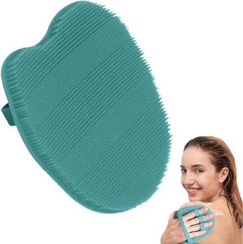 RamPula Bath Brushes, Exfoliating Silicone Body Scrubber, Women SPA Brushing Shower Bath Scrubber for Wet or Dry Cleaning, Lathers Well, Long Lasting, and More Hygienic Than Traditional Loofah