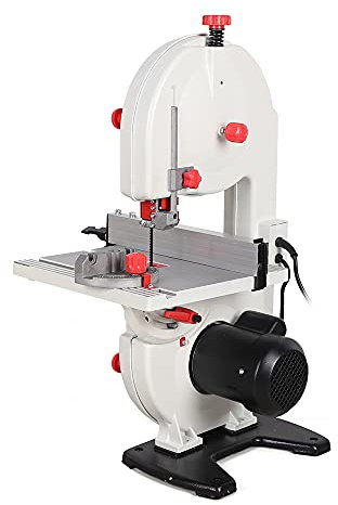 Sega a nastro elettrica 350w 9 con porta antipolvere, tavolo inclinabile, calibro a mitra e guida di ritaglio compatta e versatile