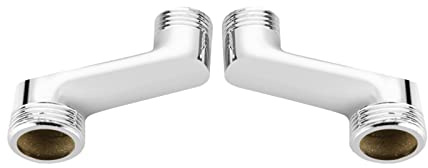 badewannen wasserhahn adapter 3/4 zoll 1/2 zoll adapter wasserhahn 3/4 zoll 1/2 Wannenarmatur Adapter Messing Warm- und Kaltwasserleitung für Wandarmaturen,Chrom B