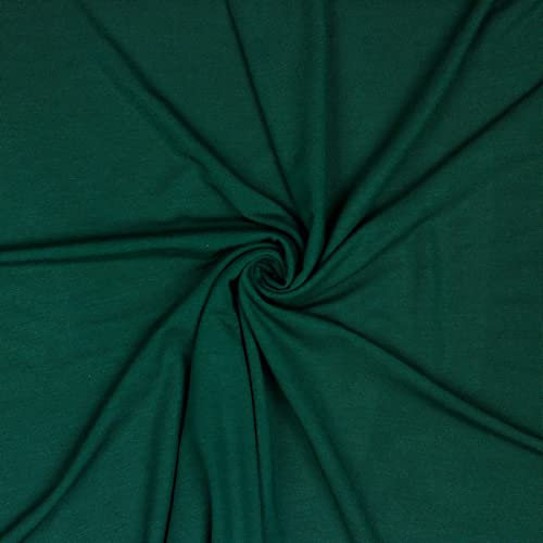 Modal-Jersey Modalstoff 27 Farben 0,5x1,45m Jerseystoff Tencel(TM) Modal Oeko-Tex zertifiziert, Farbe:tannengrün