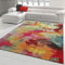 Teppich-Traum Kurzflorteppich • Fußbodenheizung o.k. • Leinwand Optik bunt rot orange, Größe 200 x 290 cm