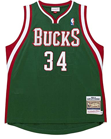 Mitchell & Ness NBA Authentic Road Jersey 2013 Milwaukee Bucks - G. Antetokounmpo, L