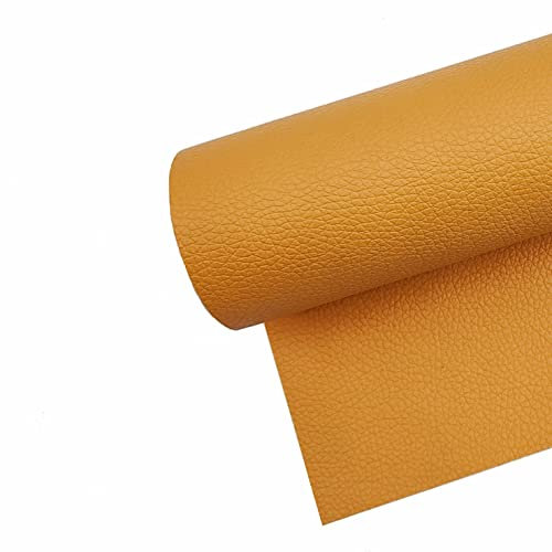 Surriba Kunstleder Selbstklebend, Kunstleder Flicken Lederpatches Eeparaturset für Ledersitz Motorrad Auto Sitzbank Leder Gaming-Stuhl 40 * 120cm Aprikosengelb