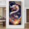 Diamond Painting Bilder Drachen, 5D DIY Diamond Painting Kit Erwachsene Kristall Full Drill Groß Bilder, Diamonds Malerei für Home Wand Dekor (60x110cm)