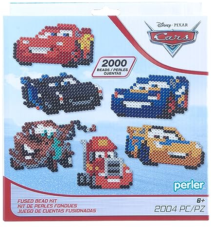 Perler 2000 Multicolor Round Fused Bead Craft Kit - Disney Pixar Cars