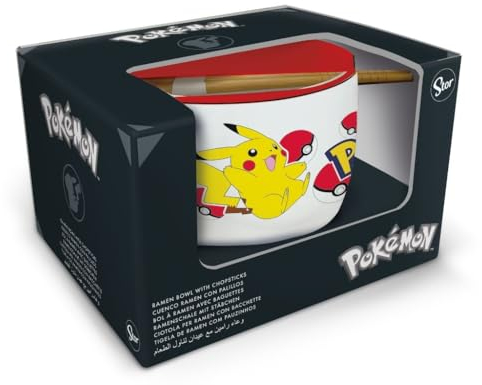 Stor Bol à ramen Pokémon avec visage à baguettes