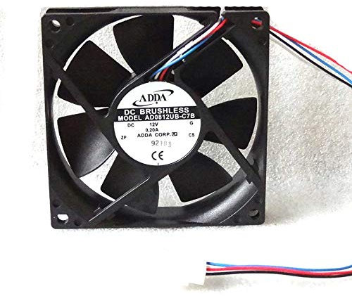 cooler Fan for ADDA AD0812UB-C7B 80mm x 20mm DC 12V 0.2A Slim CPU Fan 4 Pin PWM