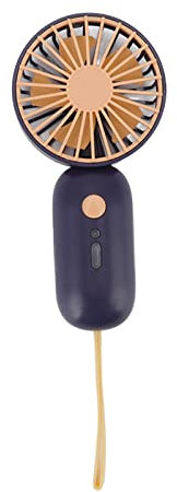 Zerodis Handventilator, Cooles Erlebnis, Leicht zu Reinigen, USB-Aufladung, Einfache Steuerung, Tragbarer Ventilator für Reisen (Purpurblau)