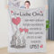 WJMSDK Geschenk für Oma, Personalisierte Decke Geschenke An unsere Oma von Enkelin Enkel, Kuscheldecke Geburtstagsgeschenk für Oma, Geburtstag Weihnachten Danksagungsgeschenk für Oma