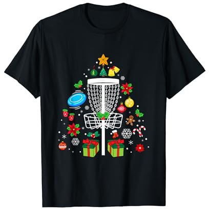 Disc Golf Frisbee Weihnachten Ornament Baum Lustig T-Shirt