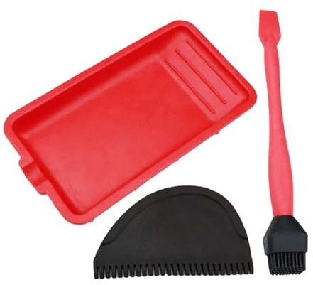 Wood Glue Distributor, Silicone Glue Applicator Set for Woodworking with Glue Distributor Brush and Tray, Multifunctional Complete Silicone Glue Set for Crafts