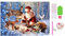 Diamond Painting Set für Erwachsene Kinder DIY 5D Diamant Painting Blume Tiere Katze Landschaft Dinosaurier Malen nach Zahlen Diamant Anfänger Home Wall Decor 30x40cm (O-weihnachtsmann und reh)