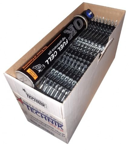 Chiodi per calcestruzzo, 2,6 x 40 mm, blu, 1000 pezzi, adatti per Spit Pulsa P-1000, Powers C3, Würth Diga CS-1, BeA CN40, Simpson GCN150KTE, accessori professionali per chiodi per calcestruzzo